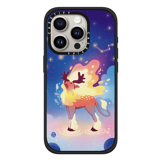 Ellievsbear x CASETiFY iPhone 15 Pro ケース Animal,Cartoon マットブラック インパクトケース MagSafe対応 Kirin by ellievsbear Father's Day Ellievsbear x CASETiFY iPhone 15 Pro ケース Animal,Cartoon マットブラック インパクトケース MagSafe対応 Kirin by ellievsbear Father's Day