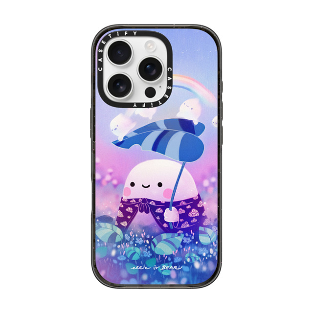 Ellievsbear x CASETiFY iPhone 16 Pro Case Black Impact Case Rainy Ghost by ellievsbear Ellievsbear x CASETiFY iPhone 16 Pro Case Black Impact Case Rainy Ghost by ellievsbear
