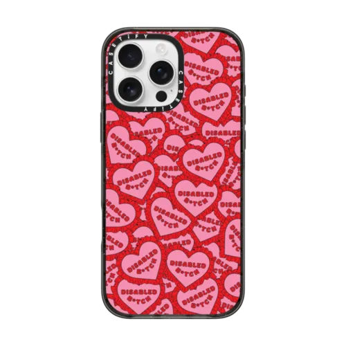 iPhone 16 Pro Max - Pink Embellished Heart by Amy Claire Mills