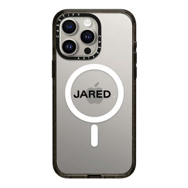CASETiFY iPhone 15 Pro Max Case Black Impact Case MagSafe Compatible Custom Case - jared. CASETiFY iPhone 15 Pro Max Case Black Impact Case MagSafe Compatible Custom Case - jared.