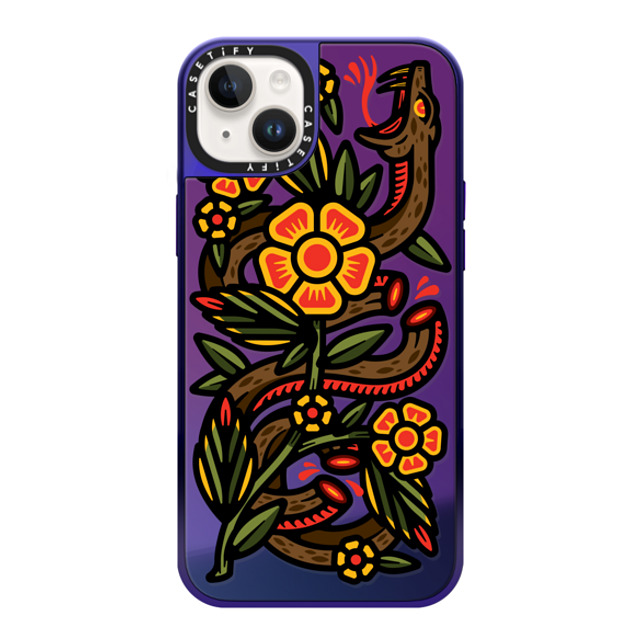 Chris Costa x CASETiFY iPhone 14 Plus Case Purple Disco on Purple ミラーケース MagSafe対応 Don't Tread on Me by Chris Costa Mother's Day Chris Costa x CASETiFY iPhone 14 Plus Case Purple Disco on Purple ミラーケース MagSafe対応 Don't Tread on Me by Chris Costa Mother's Day