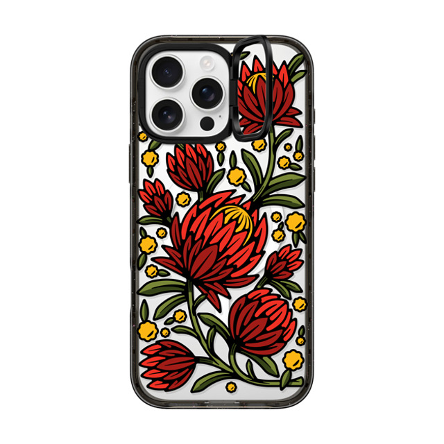 Chris Costa x CASETiFY iPhone 16 Pro Max Case Black インパクトリングスタンドケース MagSafe対応 Flower Power by Chris Costa Mother's Day Chris Costa x CASETiFY iPhone 16 Pro Max Case Black インパクトリングスタンドケース MagSafe対応 Flower Power by Chris Costa Mother's Day