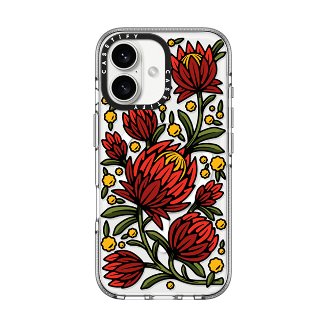 Chris Costa x CASETiFY iPhone 16 Case Clear Clear Case MagSafe Compatible Flower Power by Chris Costa Mother's Day Chris Costa x CASETiFY iPhone 16 Case Clear Clear Case MagSafe Compatible Flower Power by Chris Costa Mother's Day