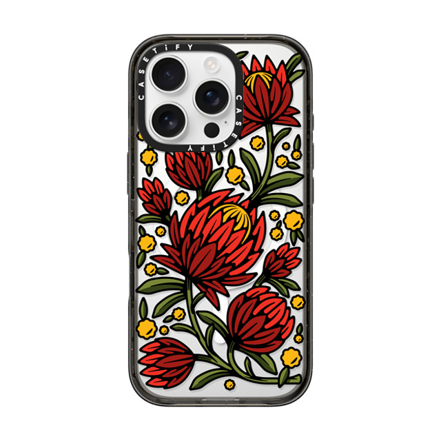 Chris Costa x CASETiFY iPhone 16 Pro Case Black Impact Case MagSafe Compatible Flower Power by Chris Costa Mother's Day Chris Costa x CASETiFY iPhone 16 Pro Case Black Impact Case MagSafe Compatible Flower Power by Chris Costa Mother's Day