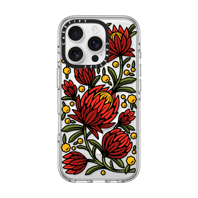 Chris Costa x CASETiFY iPhone 16 Pro Case Clear Clear Case MagSafe Compatible Flower Power by Chris Costa Mother's Day Chris Costa x CASETiFY iPhone 16 Pro Case Clear Clear Case MagSafe Compatible Flower Power by Chris Costa Mother's Day