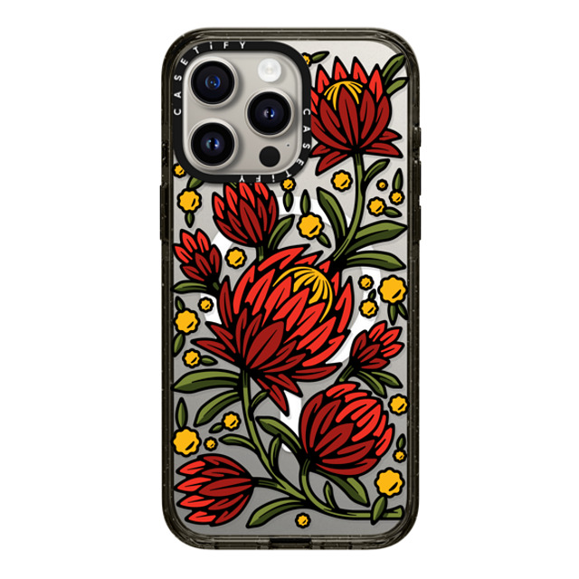 Chris Costa x CASETiFY iPhone 15 Pro Max Case Black Impact Case MagSafe Compatible Flower Power by Chris Costa Mother's Day Chris Costa x CASETiFY iPhone 15 Pro Max Case Black Impact Case MagSafe Compatible Flower Power by Chris Costa Mother's Day