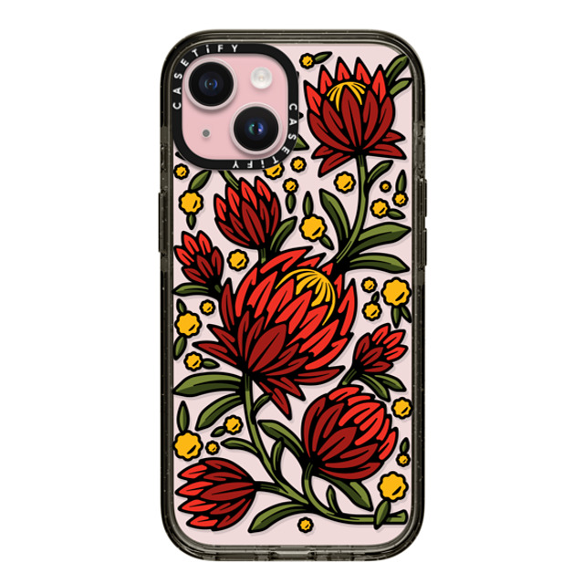 Chris Costa x CASETiFY iPhone 15 Case ブラック インパクトケース Flower Power by Chris Costa Mother's Day Chris Costa x CASETiFY iPhone 15 Case ブラック インパクトケース Flower Power by Chris Costa Mother's Day