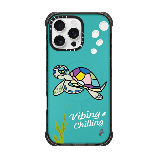 CASETiFY iPhone 16 Pro Max ケース ブラック ウルトラ インパクトケース MagSafe 対応 Sea Turtle by BC vernanasie Mother's Day CASETiFY iPhone 16 Pro Max ケース ブラック ウルトラ インパクトケース MagSafe 対応 Sea Turtle by BC vernanasie Mother's Day
