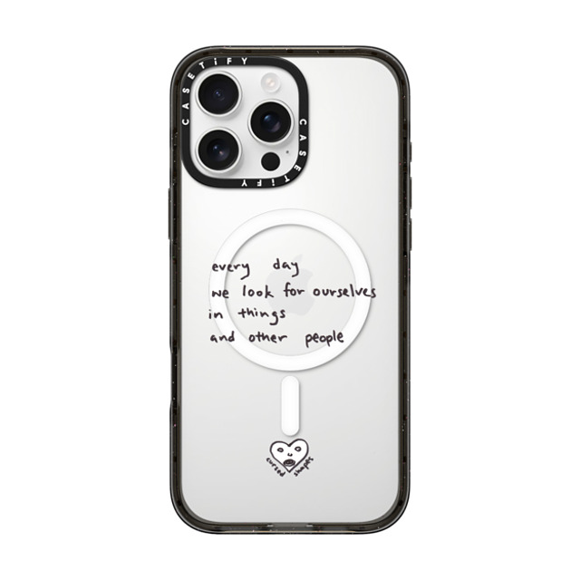 Cursed Shapes x CASETiFY iPhone 16 Pro Max ケース Quote,Monochrome ブラック インパクトケース MagSafe対応 Every Day Mother's Day Cursed Shapes x CASETiFY iPhone 16 Pro Max ケース Quote,Monochrome ブラック インパクトケース MagSafe対応 Every Day Mother's Day