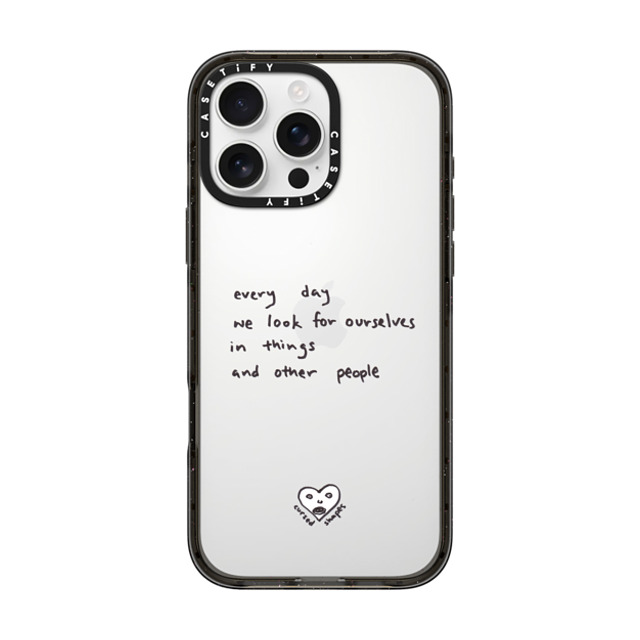 Cursed Shapes x CASETiFY iPhone 16 Pro Max ケース Quote,Monochrome ブラック インパクトケース Every Day Mother's Day Cursed Shapes x CASETiFY iPhone 16 Pro Max ケース Quote,Monochrome ブラック インパクトケース Every Day Mother's Day