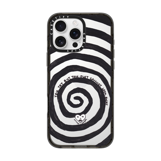 Cursed Shapes x CASETiFY iPhone 16 Pro Max Case Quote,Monochrome Black インパクトケース Hypnotized Mother's Day Cursed Shapes x CASETiFY iPhone 16 Pro Max Case Quote,Monochrome Black インパクトケース Hypnotized Mother's Day