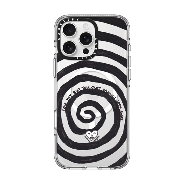 Cursed Shapes x CASETiFY iPhone 16 Pro Max ケース Quote,Monochrome クリア クリア ケース MagSafe対応 Hypnotized Father's Day Cursed Shapes x CASETiFY iPhone 16 Pro Max ケース Quote,Monochrome クリア クリア ケース MagSafe対応 Hypnotized Father's Day