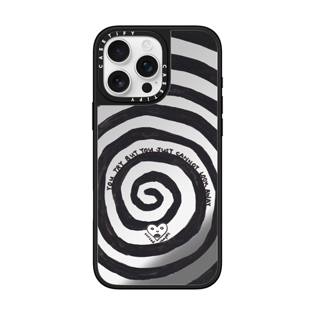 Cursed Shapes x CASETiFY iPhone 16 Pro Max Case Quote,Monochrome Silver on Black ミラーケース MagSafe対応 Hypnotized Mother's Day Cursed Shapes x CASETiFY iPhone 16 Pro Max Case Quote,Monochrome Silver on Black ミラーケース MagSafe対応 Hypnotized Mother's Day