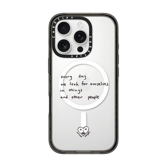 Cursed Shapes x CASETiFY iPhone 16 Pro ケース Quote,Monochrome ブラック インパクトケース MagSafe対応 Every Day Father's Day Cursed Shapes x CASETiFY iPhone 16 Pro ケース Quote,Monochrome ブラック インパクトケース MagSafe対応 Every Day Father's Day