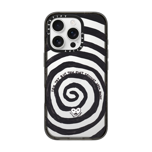 Cursed Shapes x CASETiFY iPhone 16 Pro Case Quote,Monochrome Black Impact Case Hypnotized Mother's Day Cursed Shapes x CASETiFY iPhone 16 Pro Case Quote,Monochrome Black Impact Case Hypnotized Mother's Day
