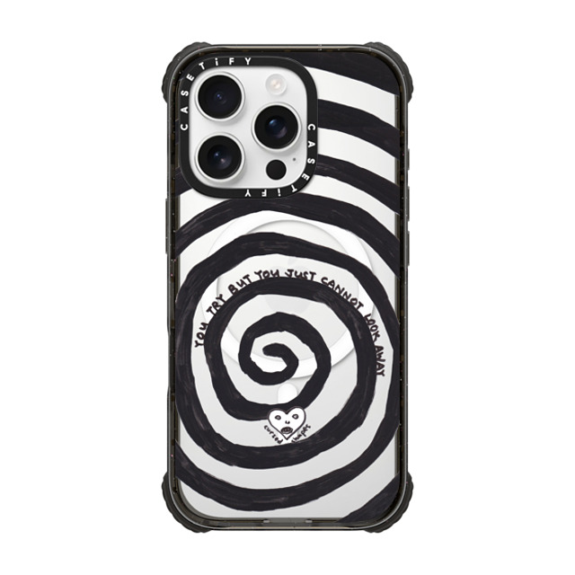 Cursed Shapes x CASETiFY iPhone 16 Pro Case Quote,Monochrome Black ウルトラ インパクトケース MagSafe 対応 Hypnotized Mother's Day Cursed Shapes x CASETiFY iPhone 16 Pro Case Quote,Monochrome Black ウルトラ インパクトケース MagSafe 対応 Hypnotized Mother's Day