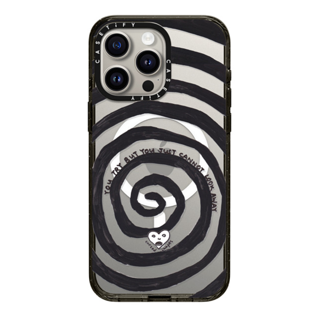Cursed Shapes x CASETiFY iPhone 15 Pro Max Case Quote,Monochrome Black Impact Case MagSafe Compatible Hypnotized Mother's Day Cursed Shapes x CASETiFY iPhone 15 Pro Max Case Quote,Monochrome Black Impact Case MagSafe Compatible Hypnotized Mother's Day