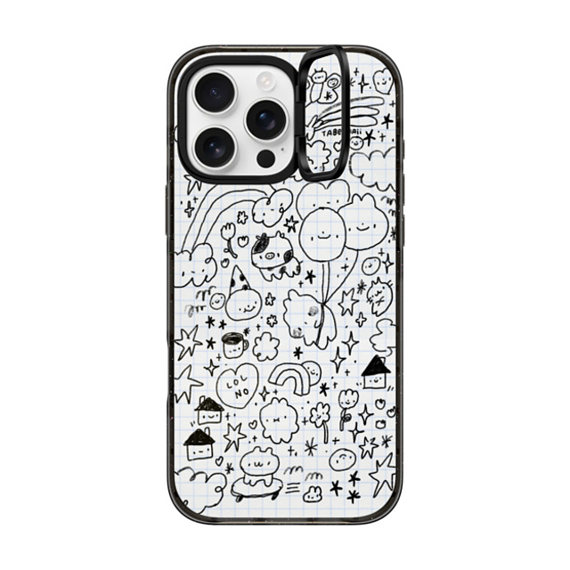 Tabetaaii x CASETiFY iPhone 16 Pro Max Case Bunny,Cartoon Black インパクトリングスタンドケース MagSafe対応 LOL No by tabetaaii Back to School Tabetaaii x CASETiFY iPhone 16 Pro Max Case Bunny,Cartoon Black インパクトリングスタンドケース MagSafe対応 LOL No by tabetaaii Back to School