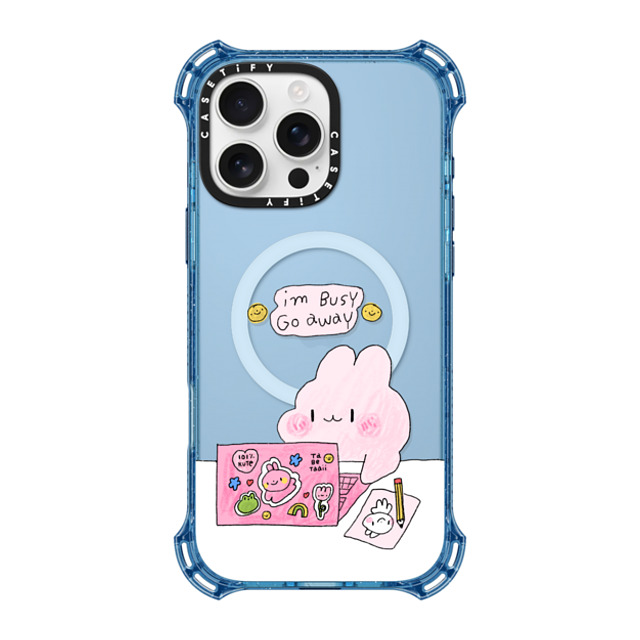 Tabetaaii x CASETiFY iPhone 16 Pro Max Case ベイビーブルー バウンスケース I'm Busy by tabetaaii Tabetaaii x CASETiFY iPhone 16 Pro Max Case ベイビーブルー バウンスケース I'm Busy by tabetaaii