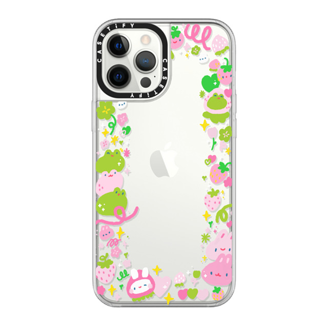 Tabetaaii x CASETiFY iPhone 12 Pro Max Case Floral,Bunny Clear グリップケース bun & frog by tabetaaii Father's Day Tabetaaii x CASETiFY iPhone 12 Pro Max Case Floral,Bunny Clear グリップケース bun & frog by tabetaaii Father's Day