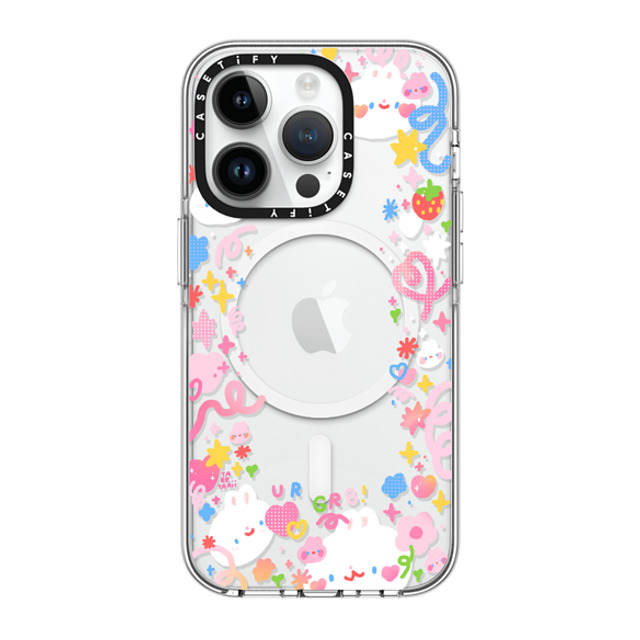 Tabetaaii x CASETiFY iPhone 14 Pro Case Clear Clear Case MagSafe Compatible UR GR8! by tabetaaii Tabetaaii x CASETiFY iPhone 14 Pro Case Clear Clear Case MagSafe Compatible UR GR8! by tabetaaii