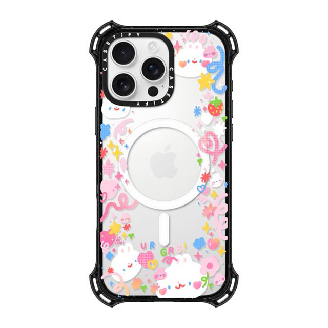 Tabetaaii x CASETiFY iPhone 16 Pro Max ケース ブラック バウンスケース UR GR8! by tabetaaii