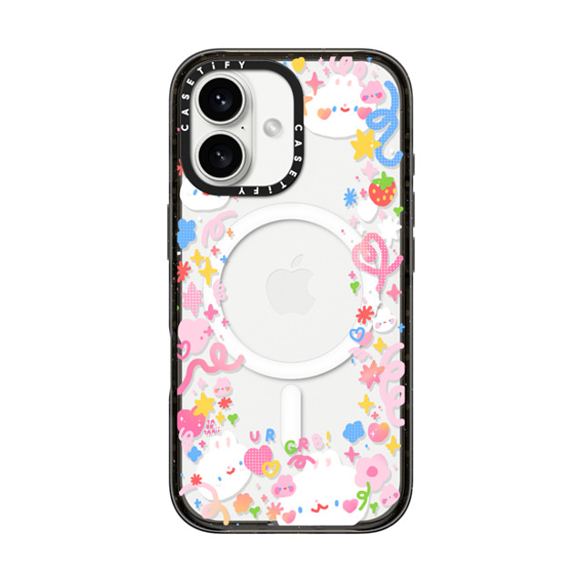 Tabetaaii x CASETiFY iPhone 16 ケース ブラック インパクトケース MagSafe対応 UR GR8! by tabetaaii