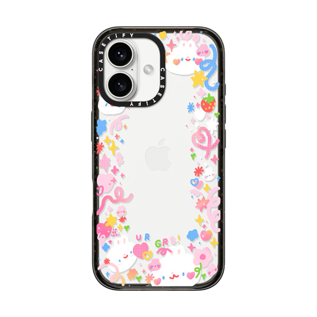 Tabetaaii x CASETiFY iPhone 16 ケース ブラック インパクトケース UR GR8! by tabetaaii