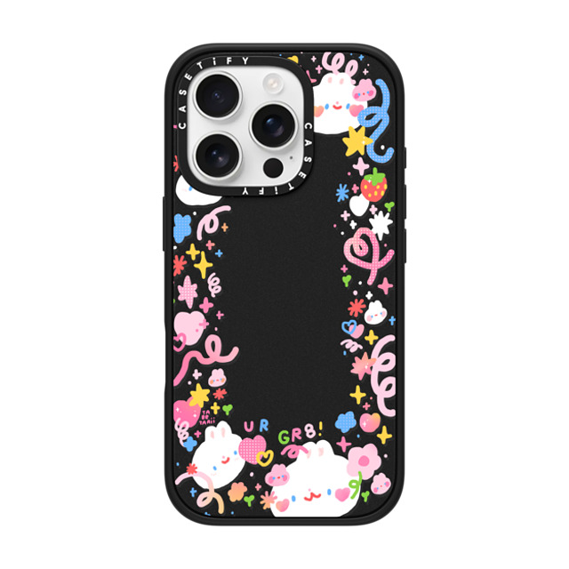 Tabetaaii x CASETiFY iPhone 16 Pro ケース マットブラック インパクトケース MagSafe対応 UR GR8! by tabetaaii