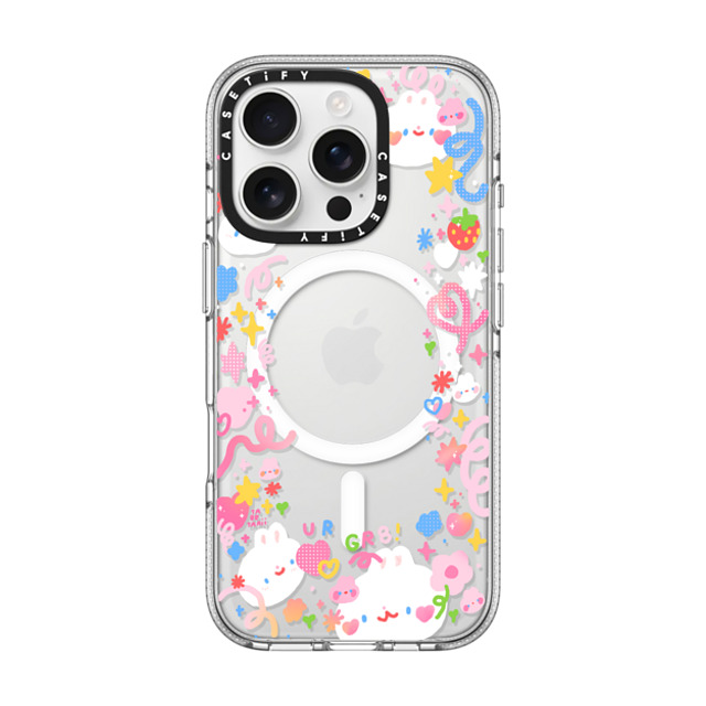 Tabetaaii x CASETiFY iPhone 16 Pro ケース クリア クリア ケース MagSafe対応 UR GR8! by tabetaaii