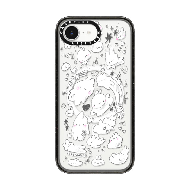 Tabetaaii x CASETiFY iPhone 16e Case Bunny,Cartoon Black Impact Case MagSafe Compatible Just Some Buns by tabetaaii Back to School Tabetaaii x CASETiFY iPhone 16e Case Bunny,Cartoon Black Impact Case MagSafe Compatible Just Some Buns by tabetaaii Back to School
