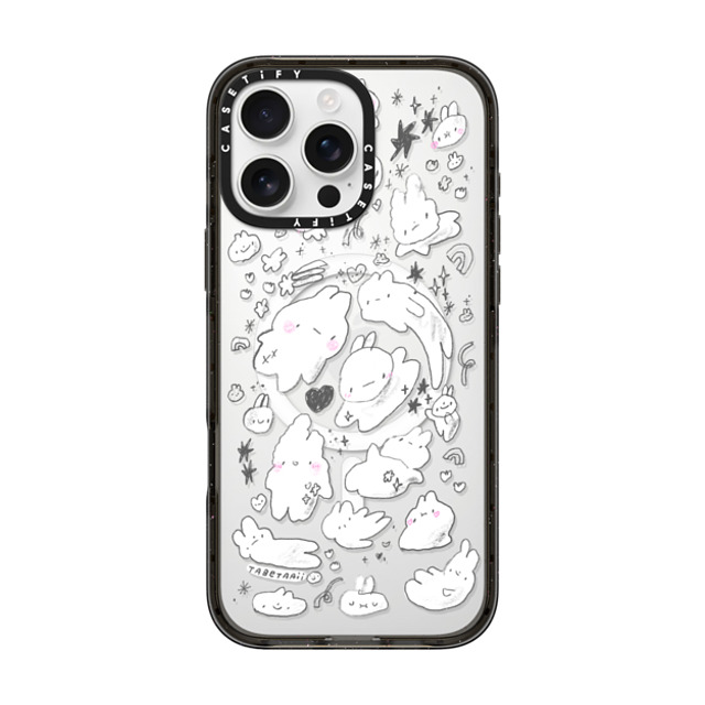 Tabetaaii x CASETiFY iPhone 16 Pro Max ケース ブラック インパクトケース MagSafe対応 Just Some Buns by tabetaaii