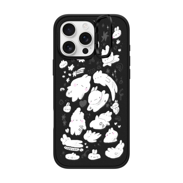 Tabetaaii x CASETiFY iPhone 16 Pro Max ケース マットブラック インパクトリングスタンドケース MagSafe対応 Just Some Buns by tabetaaii