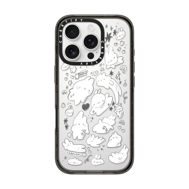 Tabetaaii x CASETiFY iPhone 16 Pro ケース ブラック インパクトケース Just Some Buns by tabetaaii