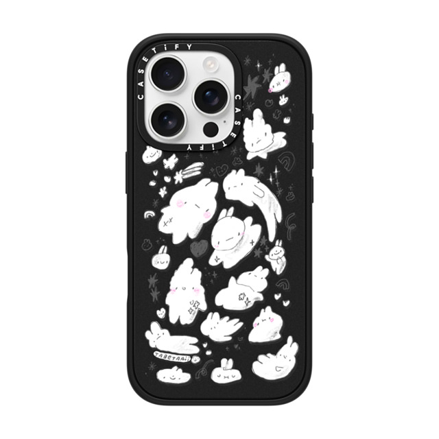 Tabetaaii x CASETiFY iPhone 16 Pro ケース マットブラック インパクトケース Just Some Buns by tabetaaii