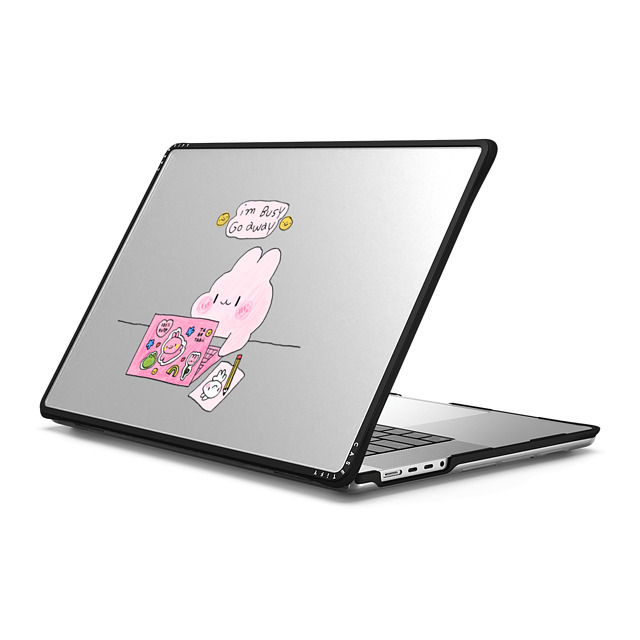 Tabetaaii x CASETiFY MacBook Pro 16-inch (2021 / 2023) ブラック インパクト ケース i'm busy macbook case by tabetaaii