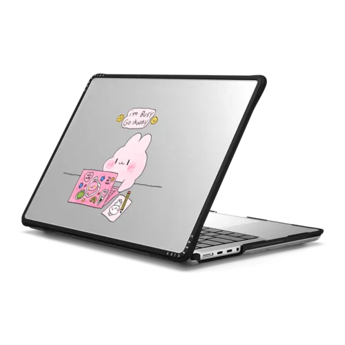 MacBook Pro 14-inch (M1 - M4) - i'm busy macbook case by tabetaaii