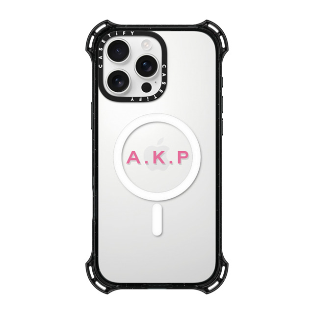 CASETiFY iPhone 16 Pro Max Case Black バウンスケース Custom Case - A. k.p CASETiFY iPhone 16 Pro Max Case Black バウンスケース Custom Case - A. k.p
