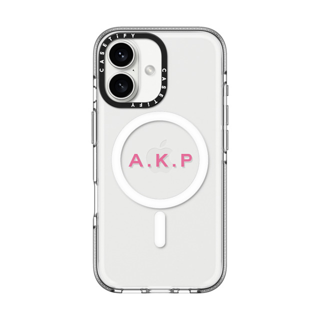 CASETiFY iPhone 16 Case Clear Clear Case MagSafe Compatible Custom Case - A. k.p CASETiFY iPhone 16 Case Clear Clear Case MagSafe Compatible Custom Case - A. k.p