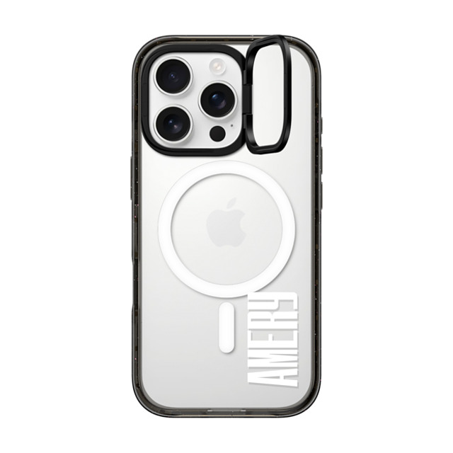 CASETiFY iPhone 16 Pro Case Black インパクトリングスタンドケース MagSafe対応 Custom Case - amery CASETiFY iPhone 16 Pro Case Black インパクトリングスタンドケース MagSafe対応 Custom Case - amery
