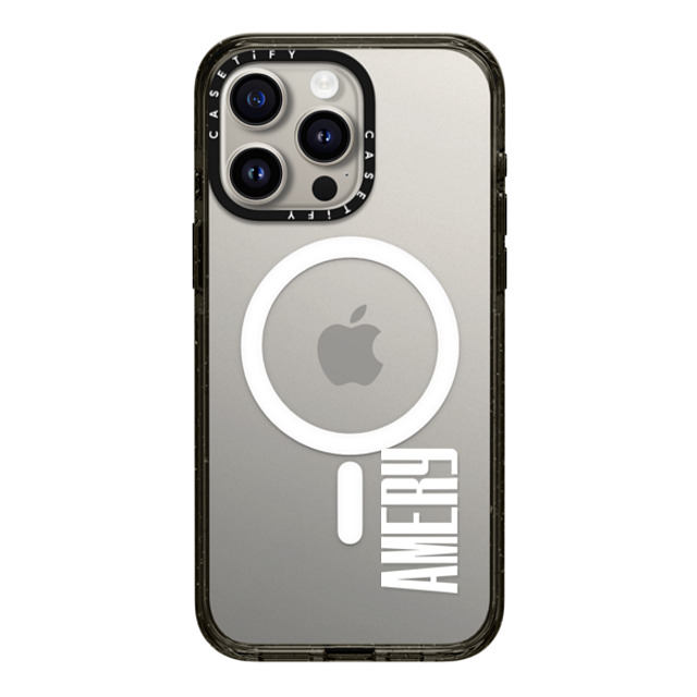 CASETiFY iPhone 15 Pro Max Case Black Impact Case MagSafe Compatible Custom Case - amery CASETiFY iPhone 15 Pro Max Case Black Impact Case MagSafe Compatible Custom Case - amery