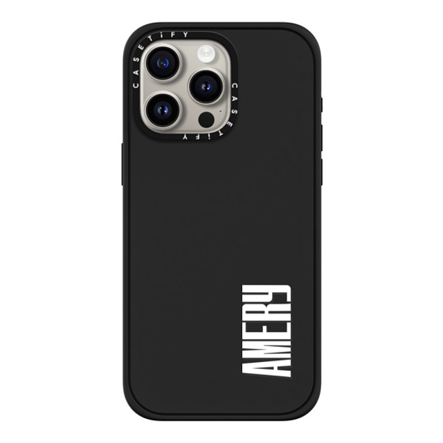 CASETiFY iPhone 15 Pro Max Case Matte Black Impact Case MagSafe Compatible Custom Case - amery CASETiFY iPhone 15 Pro Max Case Matte Black Impact Case MagSafe Compatible Custom Case - amery