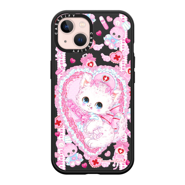 Amenomori Fumika x CASETiFY iPhone 13 ケース マットブラック インパクトケース MagSafe対応 Love Holic