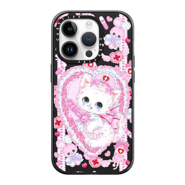 Amenomori Fumika x CASETiFY iPhone 14 Pro ケース マットブラック インパクトケース MagSafe対応 Love Holic