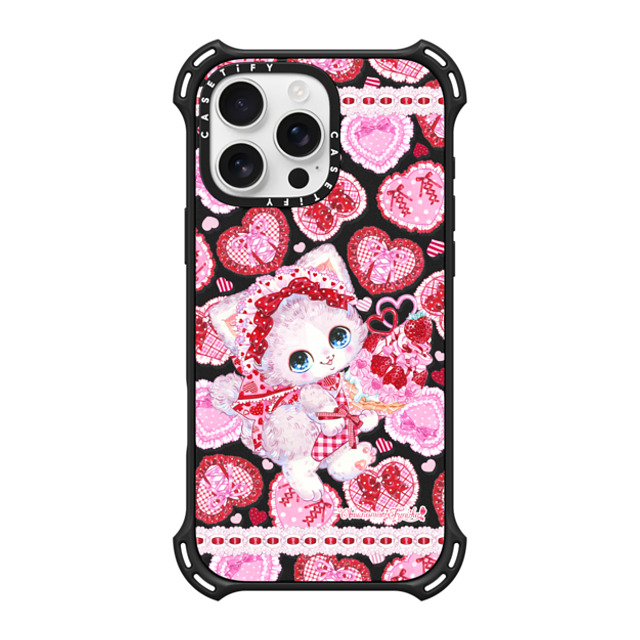 Amenomori Fumika x CASETiFY iPhone 16 Pro Max Case Matte Black バウンスケース Pretty Heart!!! Amenomori Fumika x CASETiFY iPhone 16 Pro Max Case Matte Black バウンスケース Pretty Heart!!!