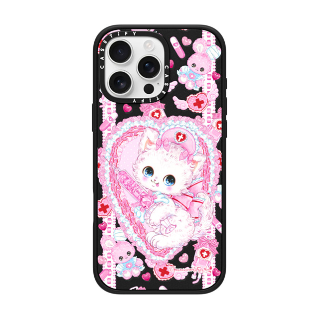 Amenomori Fumika x CASETiFY iPhone 16 Pro Max ケース マットブラック インパクトケース MagSafe対応 Love Holic