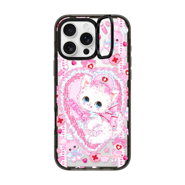 Amenomori Fumika x CASETiFY iPhone 16 Pro Max ケース ブラック インパクトリングスタンドケース MagSafe対応 Love Holic