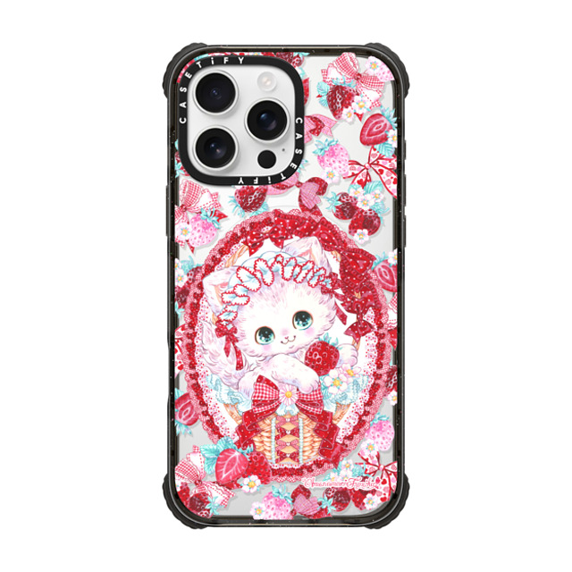Amenomori Fumika x CASETiFY iPhone 16 Pro Max Case Cat,Cherry Black ウルトラ インパクトケース MagSafe 対応 Berry Berry Mother's Day Amenomori Fumika x CASETiFY iPhone 16 Pro Max Case Cat,Cherry Black ウルトラ インパクトケース MagSafe 対応 Berry Berry Mother's Day