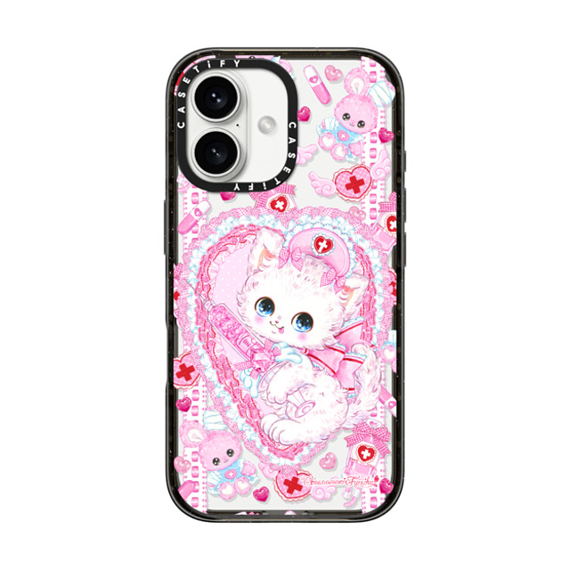 Amenomori Fumika x CASETiFY iPhone 16 ケース ブラック インパクトケース Love Holic