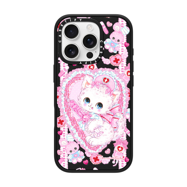 Amenomori Fumika x CASETiFY iPhone 16 Pro ケース マットブラック インパクトケース MagSafe対応 Love Holic